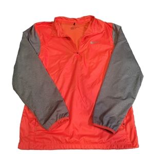 Nike golf jacket men's size S red/grey combo weatherproof breathable lightweight